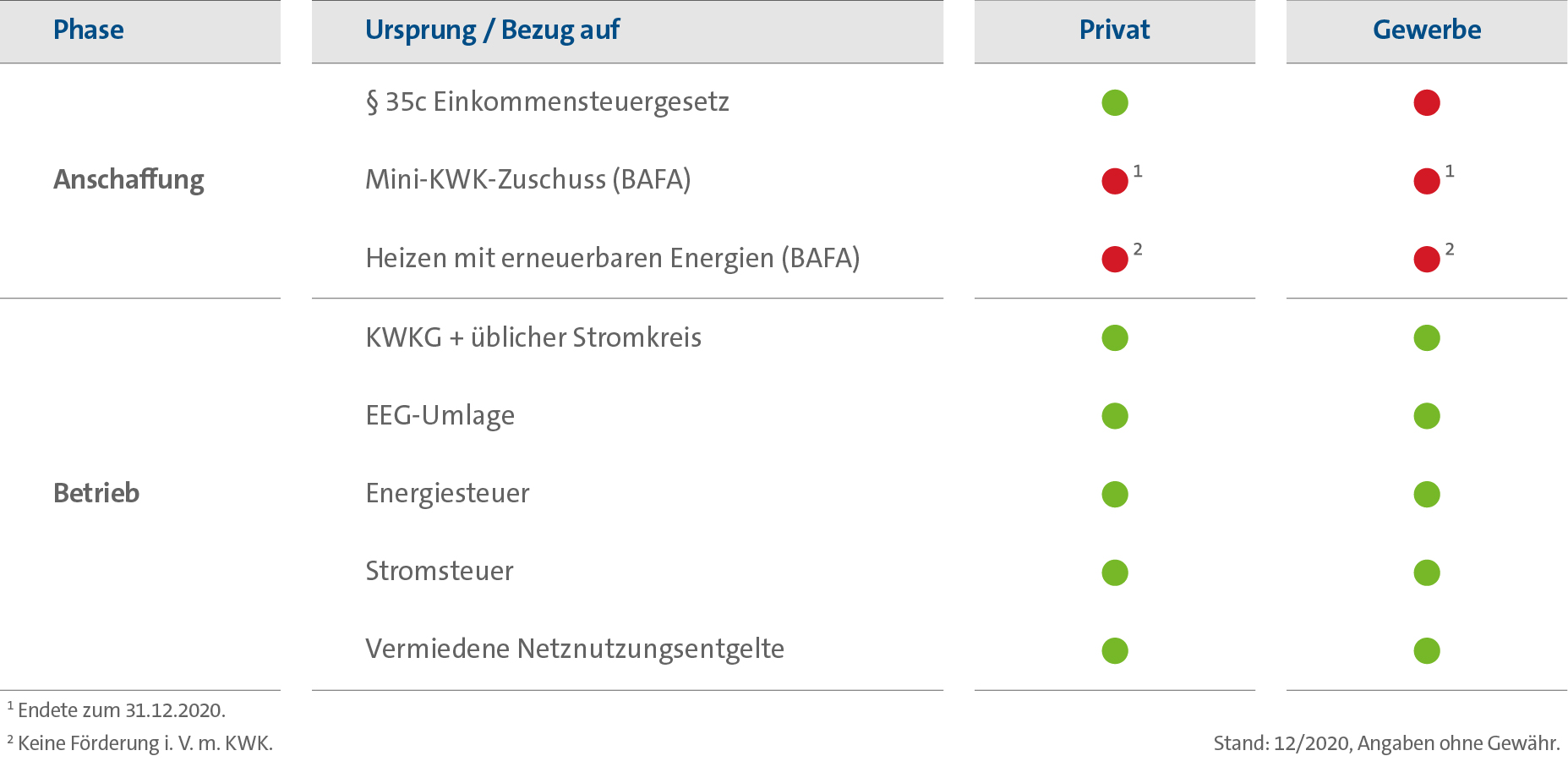 Flüssiggas BHKW Funktion Vorteile Kosten Vergleich